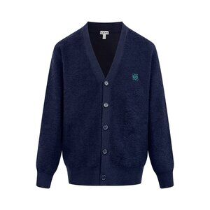 Loewe Anagram Embroidered Cardigan Sweater